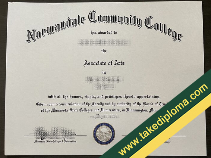 Normandale Community College diploma, Normandale Community College fake certificate, buy fake degree