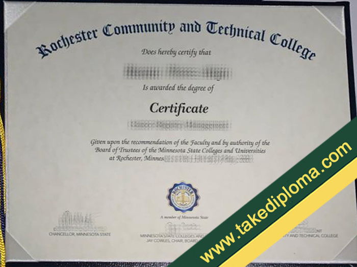 Rochester Community and Technical College diploma, Rochester Community and Technical College certificate, buy fake degree