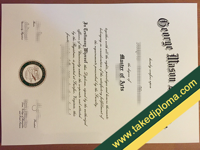 George Mason University diploma, George Mason University fake degree, George Mason University certificate