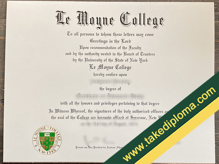 Le Moyne College diploma, Le Moyne College certififcate, fake Le Moyne College transcript
