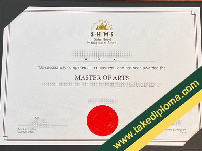 Swiss Hotel Management School diploma, Swiss Hotel Management School certificate, Swiss Hotel Management School fake degree