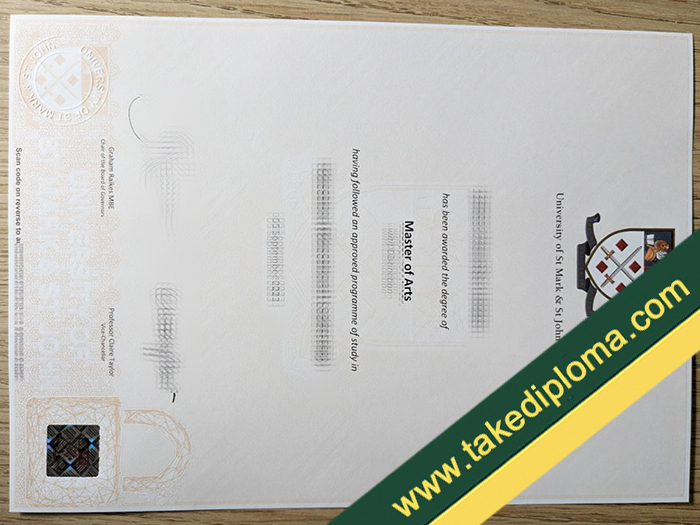 University of St Mark and St John diploma, University of St Mark and St John degree, University of St Mark and St John fake certificate