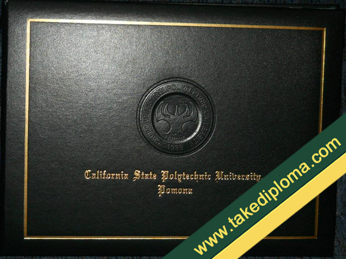 Cal Poly Pomona degree cover, Cal Poly Pomona diploma leather cover, Cal Poly Pomona certificate