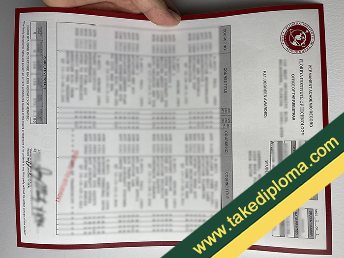 Florida Institute of Technology diploma, Florida Institute of Technology fake degree, Florida Institute of Technology transcript