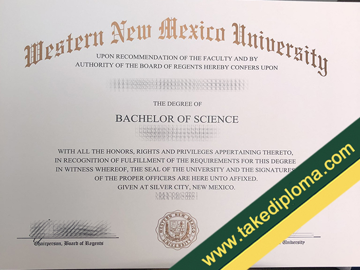Western New Mexico University diploma, Western New Mexico University fake degree, Western New Mexico University certificate