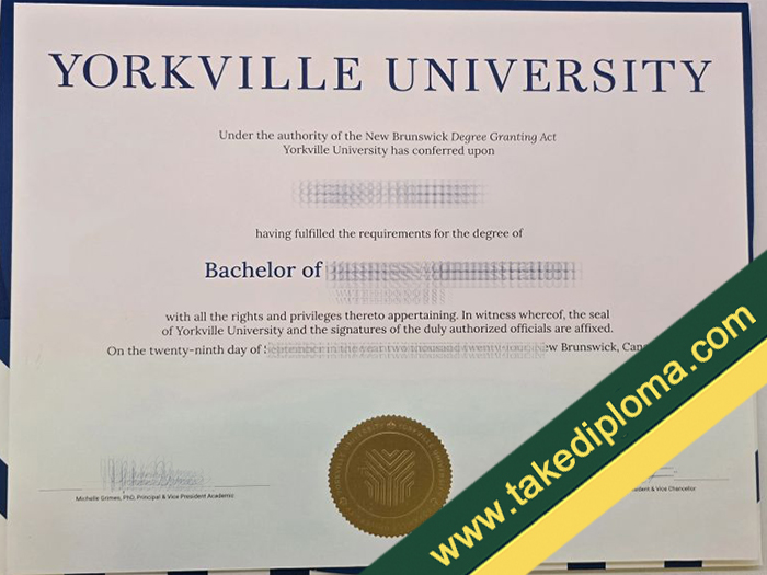 Yorkville University diploma, Yorkville University fake degree, Yorkville University certificate