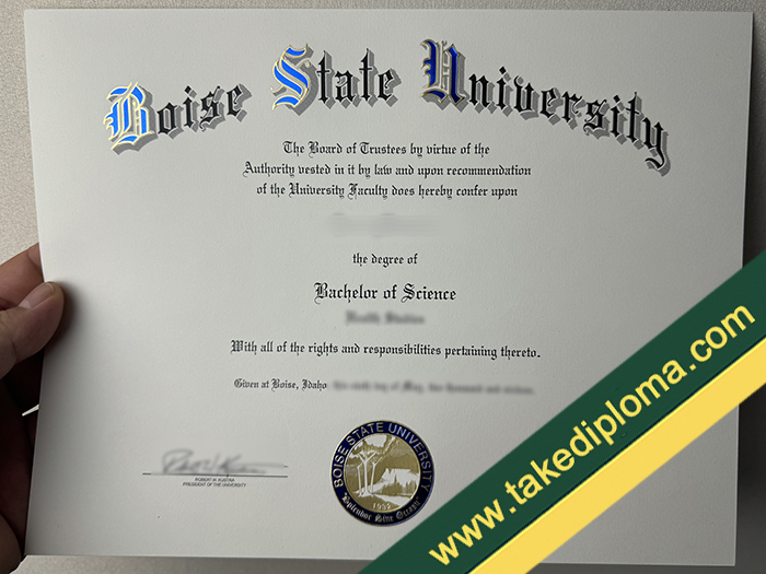 Boise State University diploma, Boise State University fake degree, Boise State University certificate