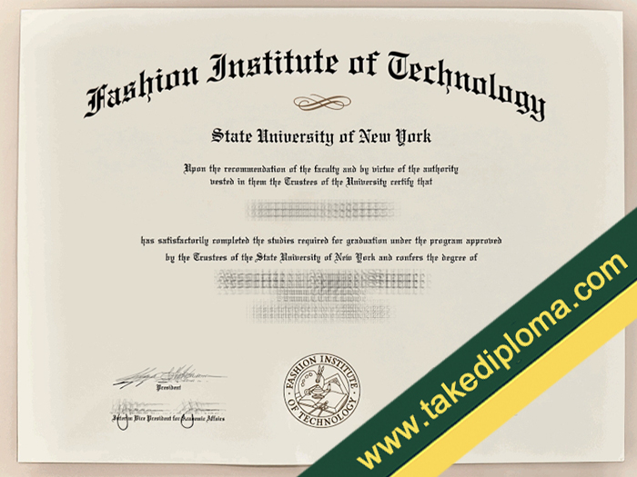 Fashion Institute of Technology diploma, Fashion Institute of Technology fake degree, FIT fake certificate
