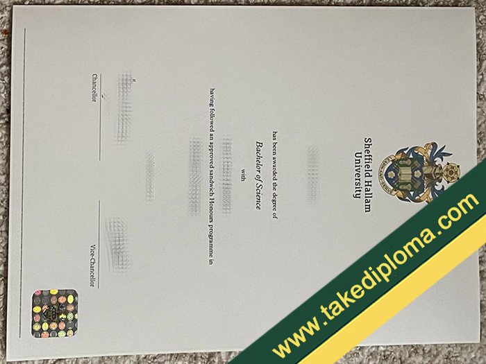 Sheffield Hallam University diploma, Sheffield Hallam University fake degree, Sheffield Hallam University certificate