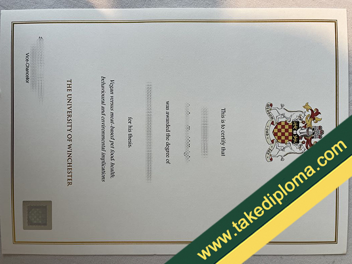 University of Winchester diploma, University of Winchester fake degree, University of Winchester certificate