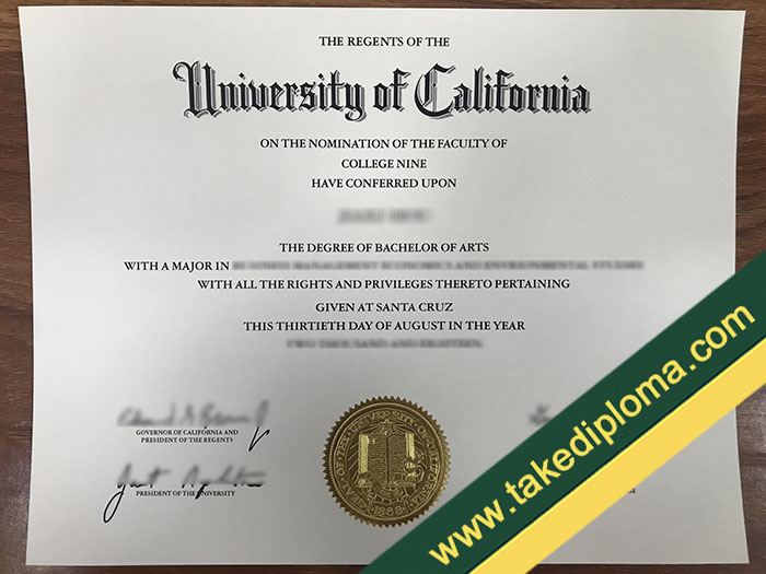 UC Santa Cruz diploma UC Santa Cruz diploma How to Get UC Santa Cruz Fake Diploma Degree?