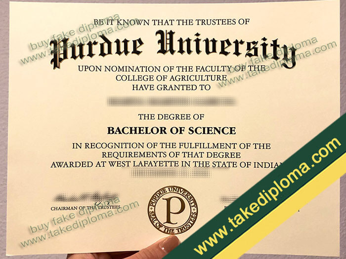 Purdue University diploma, Purdue University fake degree, Purdue University fake transcript