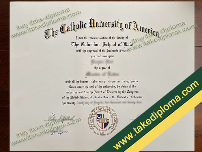 Catholic University of America diploma, Catholic University of America fake degree, Catholic University of America certificate
