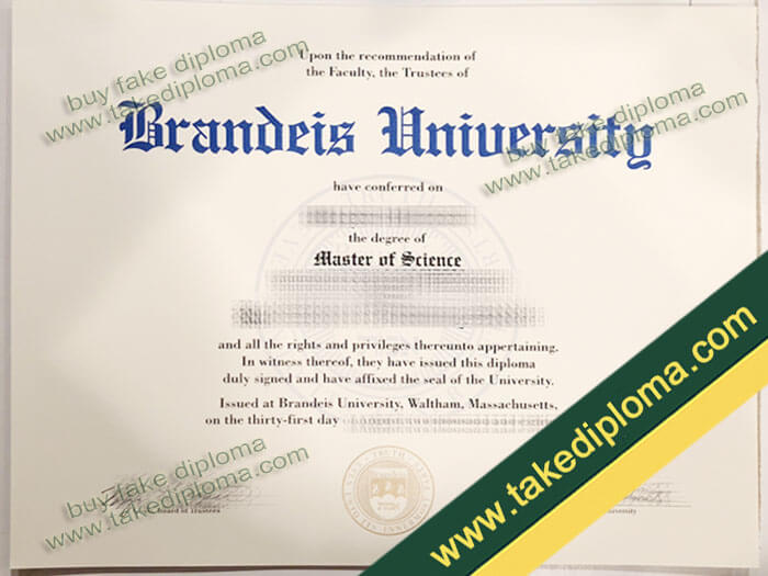 Brandeis University diploma, Brandeis University fake degree, Brandeis University certificate