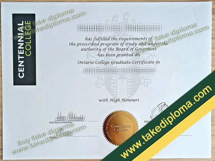 Centennial College diploma, Centennial College degree, Centennial College certificate