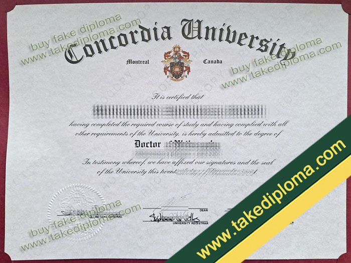 Concordia University diploma, Concordia University degree, Concordia University certificate