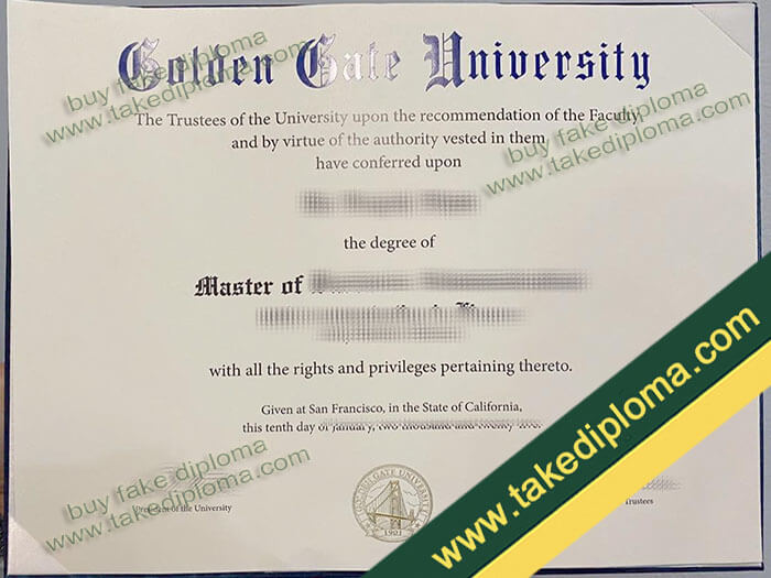 Golden Gate University diploma, Golden Gate University fake degree, Golden Gate University certificate