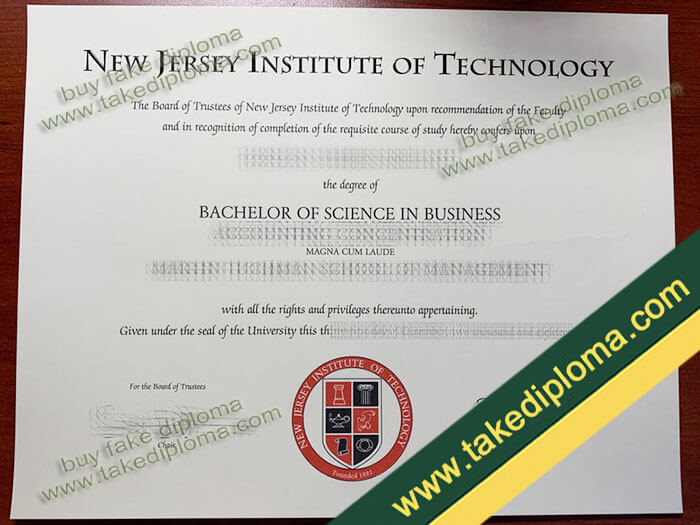 New Jersey Institute of Technology diploma sample example