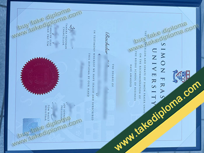 SFU diploma for sale, SFU certificate sample, SFU fake degree