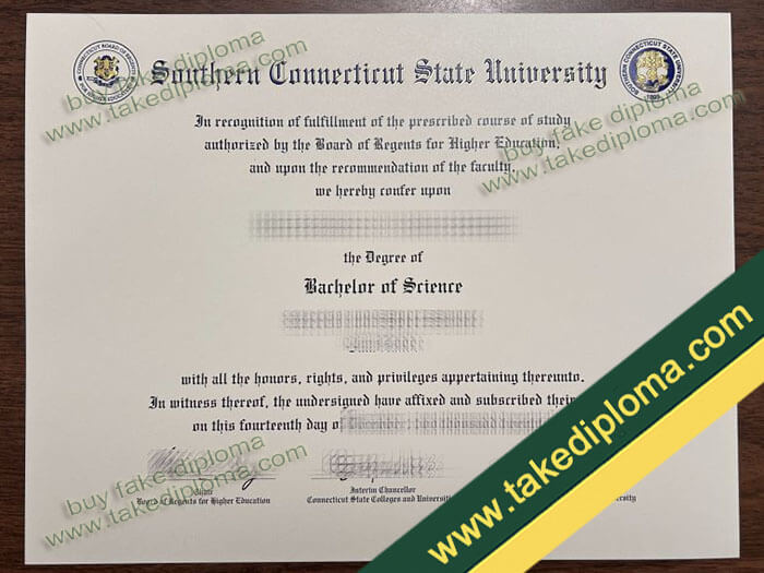 Southern Connecticut State University diploma, Southern Connecticut State University degree, Southern Connecticut State University certificate
