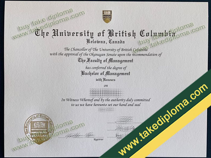 UBC diploma, UBC degree, UBC certificate