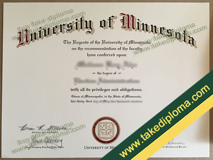 University of Minnesota diploma, University of Minnesota fake degree, University of Minnesota certificate