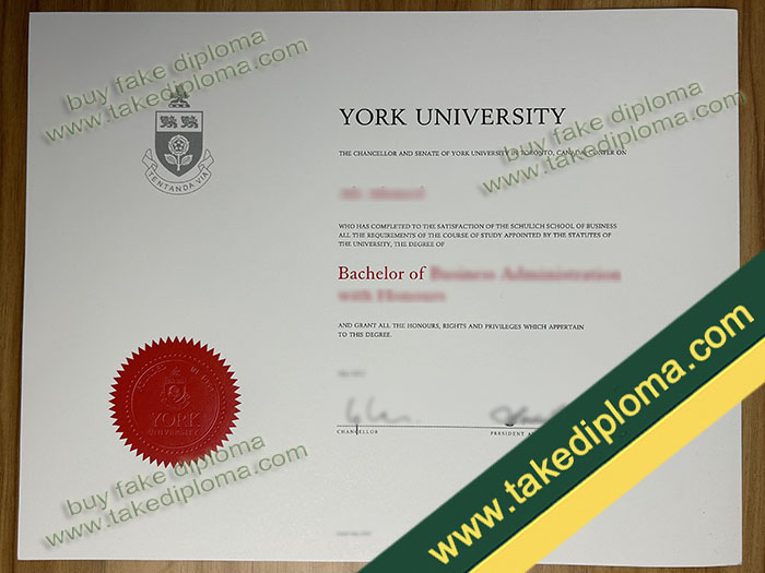 York University diploma, York University degree, York University certificate