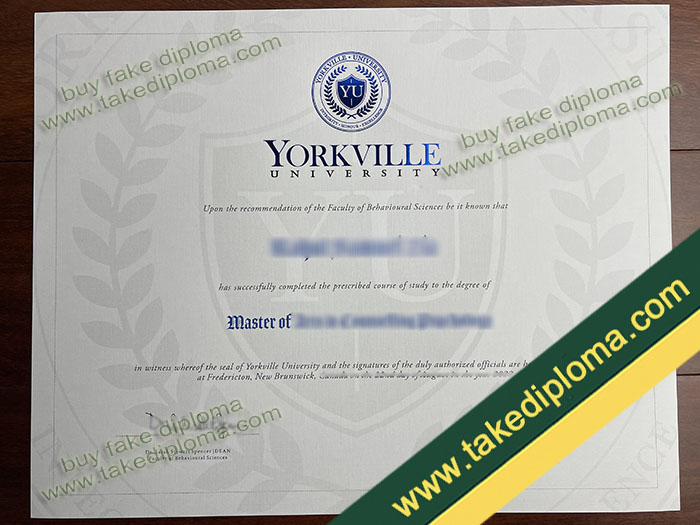 Yorkville University diploma, Yorkville University degree, Yorkville University certificate