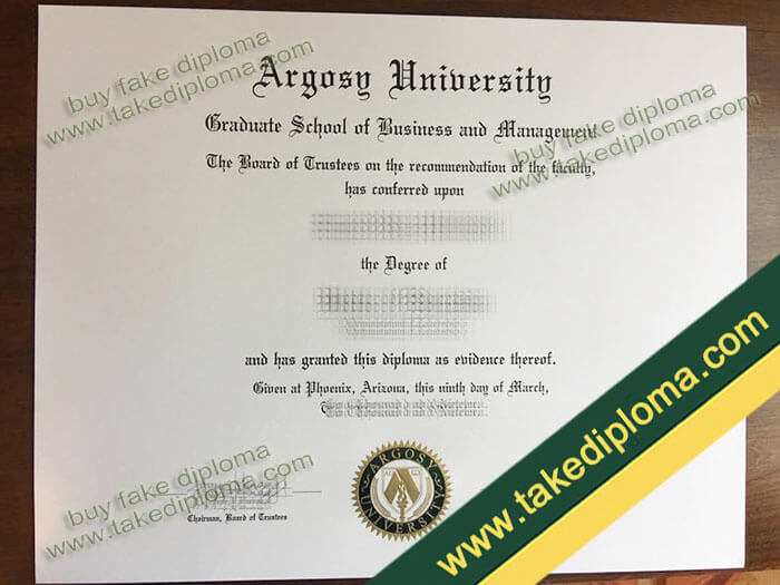 Argosy University diploma, Argosy University degree, Argosy University certificate