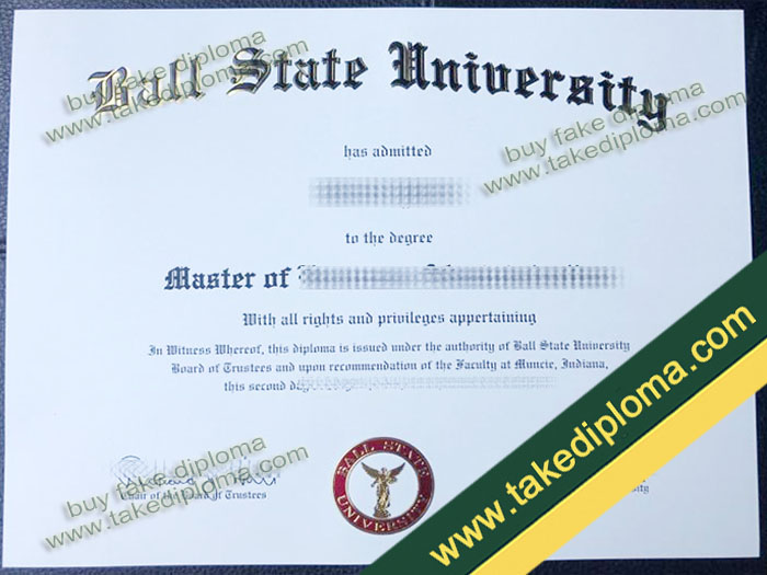 Ball State University diploma, Ball State University degree, Ball State University certificate