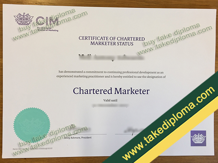 Chartered Institute of Marketing diploma, Chartered Institute of Marketing certificate, CIM certificate