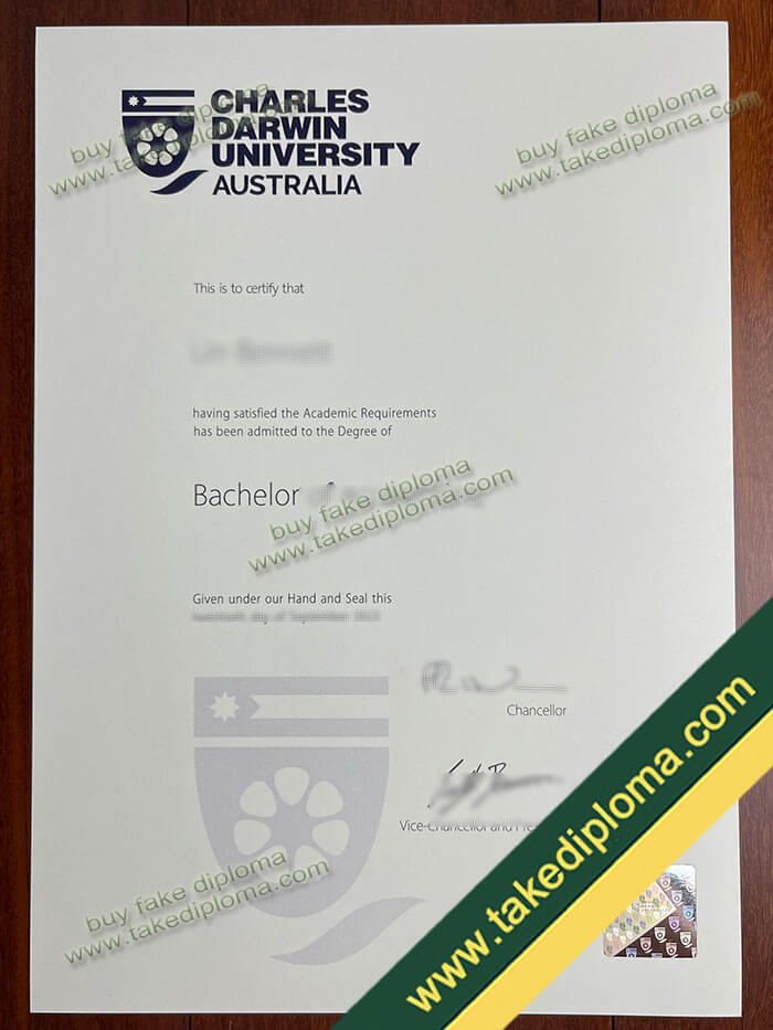 Charles Darwin University diploma sample Charles Darwin University diploma sample Charles Darwin University (CDU) Diploma Sample Example