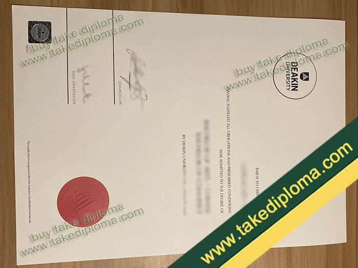 Deakin University diploma, Deakin University degree, Deakin University certificate