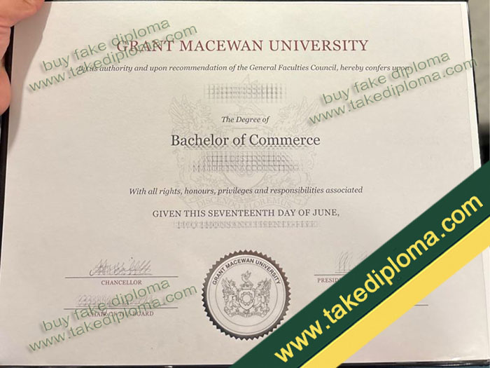 Grant MacEwan University diploma, Grant MacEwan University degree, Grant MacEwan University certifiate