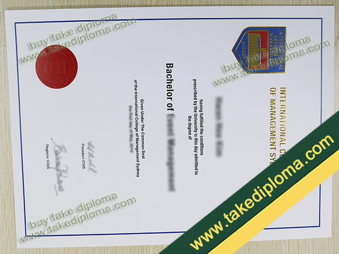 ICMS diploma, ICMS degree, ICMS certificate