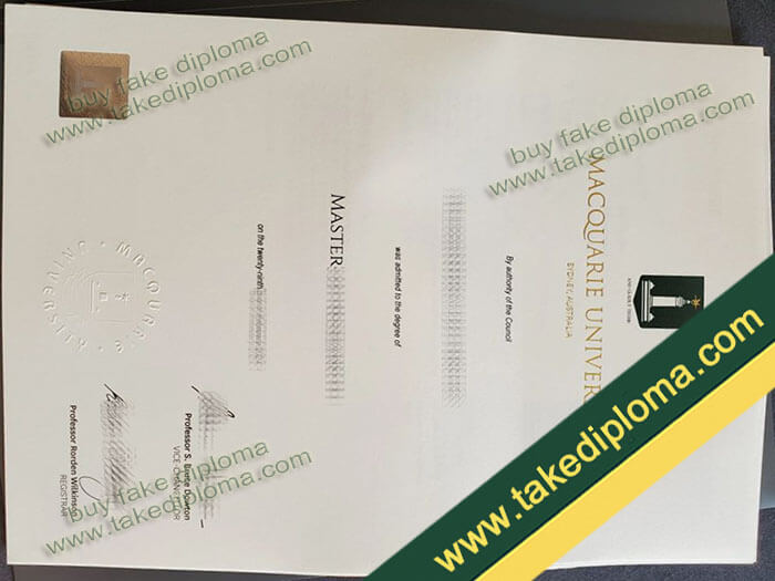 Macquarie University diploma, Macquarie University degree, Macquarie University certificate