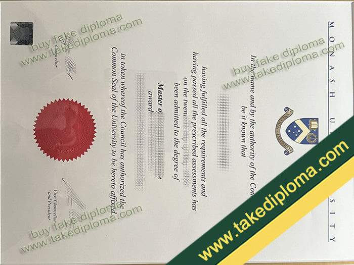 Monash University diploma, Monash University degree, Monash University certificate