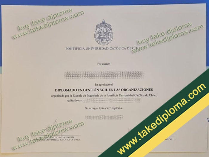 Pontificia Universidad Católica de Chile diploma, Pontificia Universidad Católica de Chile degree, Pontificia Universidad Católica de Chile certificate