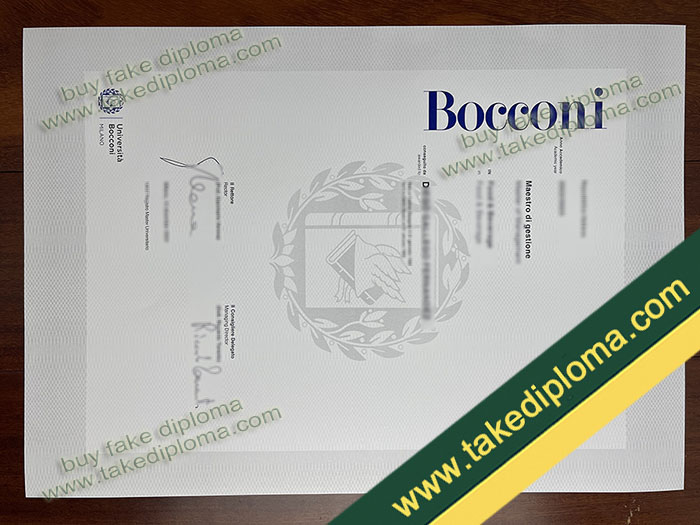 Università Bocconi diploma, Università Bocconi degree, Università Bocconi certificate
