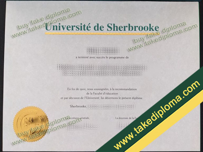 Université de Sherbrooke diploma, Université de Sherbrooke degree, Université de Sherbrooke certificate