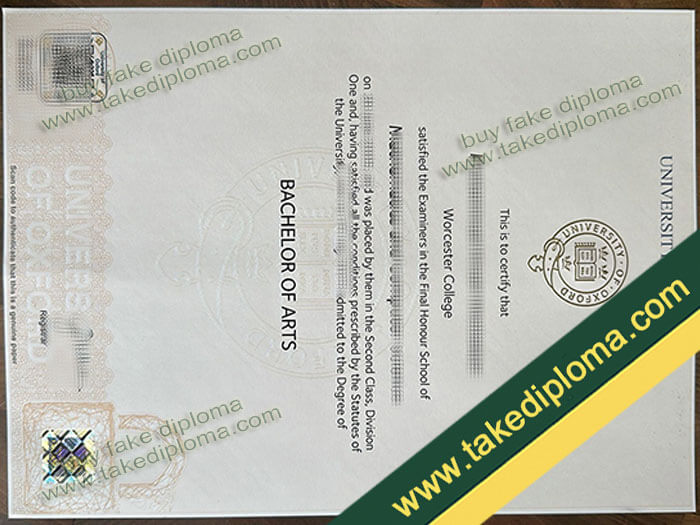 University of Oxford diploma, University of Oxford degree, University of Oxford certificate