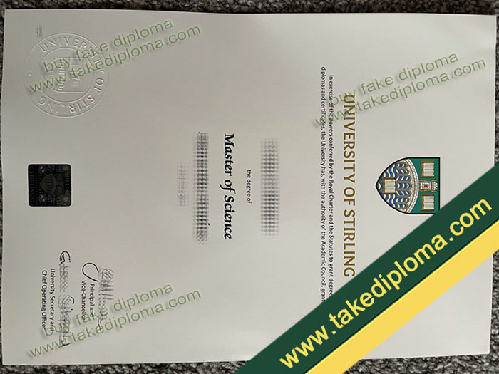 University of Stirling diploma, University of Stirling degree, University of Stirling certificate