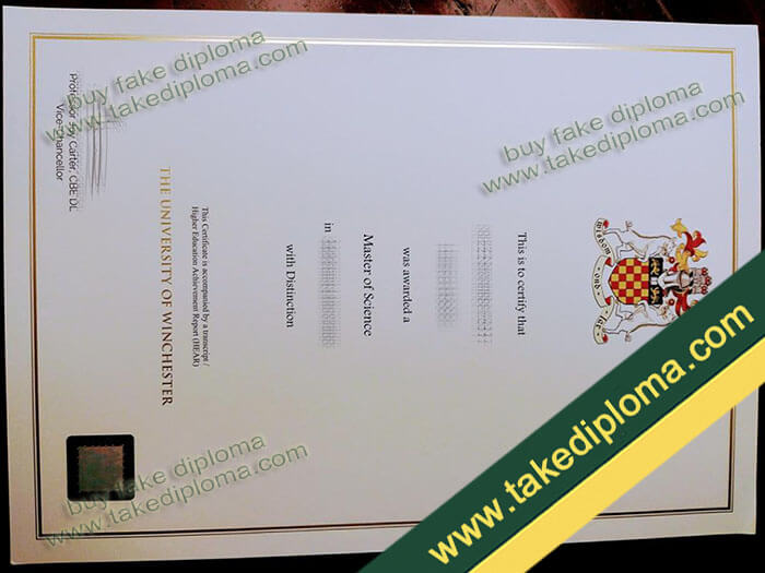 The University of Winchester diploma, The University of Winchester degree, The University of Winchester certificate