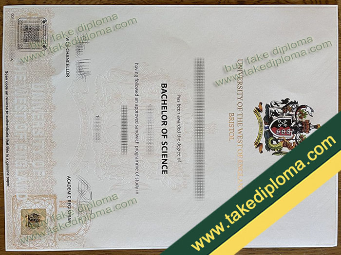 UWE diploma, UWE degree, UWE certificate