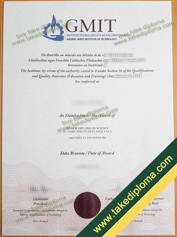 Galway Mayo Institute of Technology diploma Galway Mayo Institute of Technology diploma The Galway Mayo Institute of Technology (GMIT) Diploma Sample