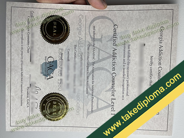 GACA diploma, GACA certificate