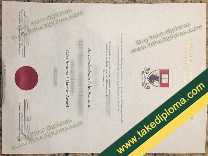 Waterford Institute of Technology diploma, Waterford Institute of Technology degree, Waterford Institute of Technology certificate