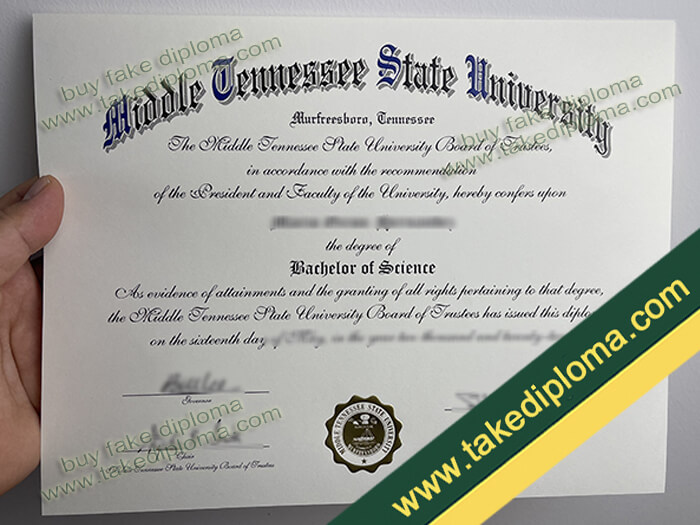 Middle Tennessee State University diploma sample Middle Tennessee State University diploma sample Take The Stress Out of Obtain Middle Tennessee State University Diploma