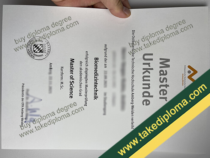 OTH Amberg-Weiden diploma, OTH Amberg-Weiden degree, OTH Amberg-Weiden certificate