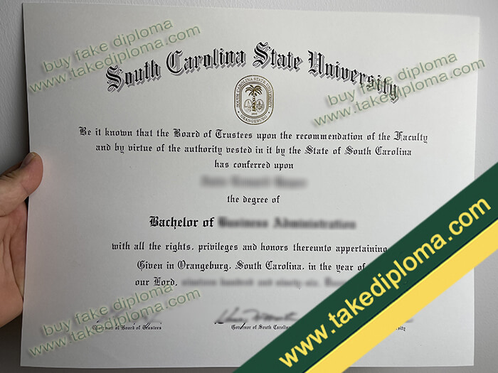 South Carolina State University diploma, South Carolina State University degree, South Carolina State University certificate